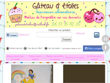 Tablet Screenshot of gateau-d-etoiles.com